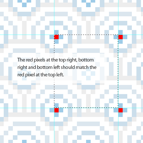 geometric pattern example - zoomed in pattern fragment