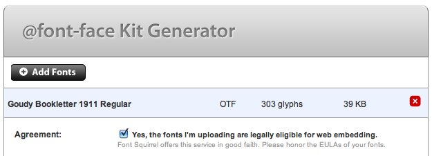 Font Squirrel Generator