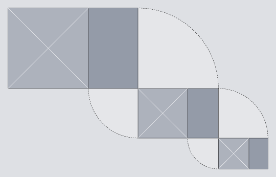 Subtracting a square section from a golden rectangle