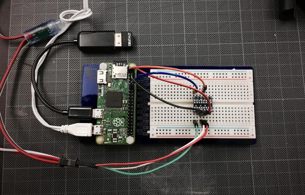 Photo of the wires correctly plugged into the Raspberry Pi