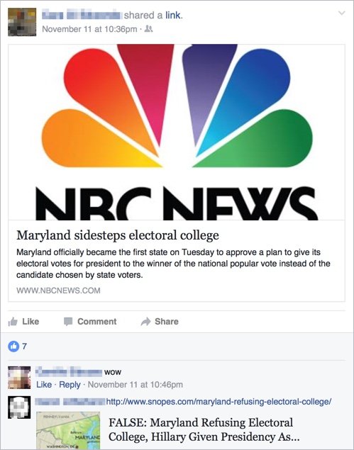 An NBC breaking news card with the headline 'Maryland sidesteps electoral college'.