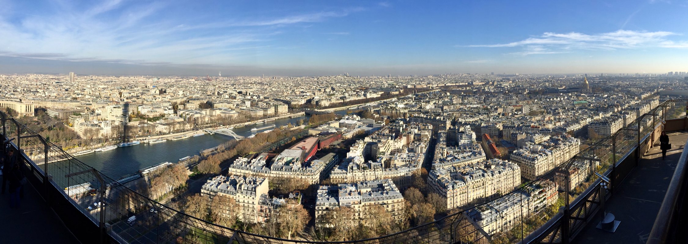 View of Paris from atop the Eiffel Tower
