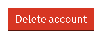 A red button with the text 'Delete account'.